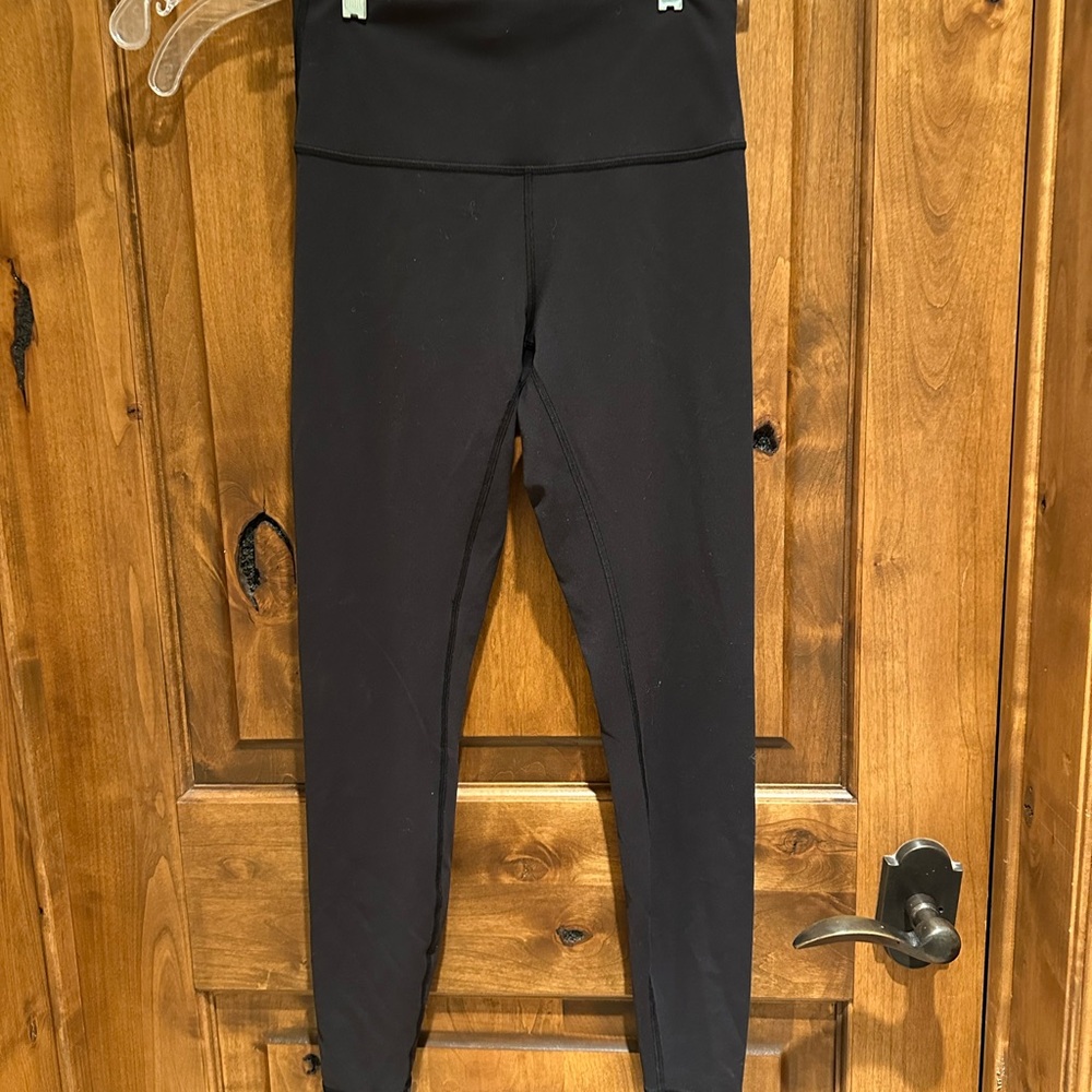 Lululemon Wunder Train Black Leggings Size 8, 25”